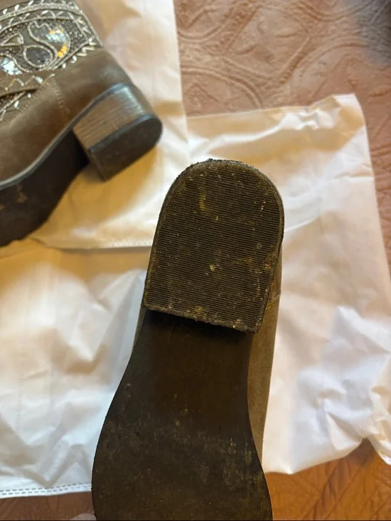 naughty monkey Brown Embellished Suede Ankle Bootie - Picture 4 of 6